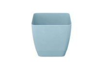 Indoor Pot Cover 16cm Square Coastal Blue Indoor Pot Cover 16cm Square Coastal Blue
